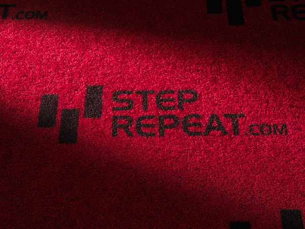 Step and Repeat Printed Red Carpet