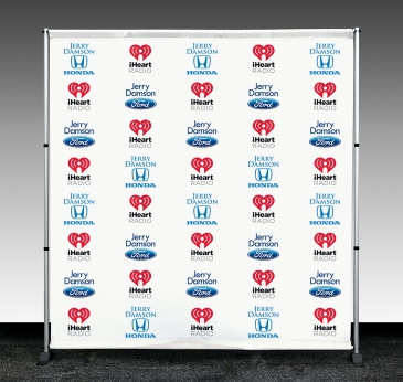 indoor economy Step and Repeat banner