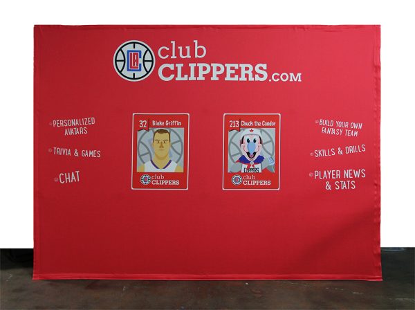 Club Clippers 10x8 Hop Up Banner