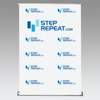 59.5"x83" Step Repeat Retractable Banner