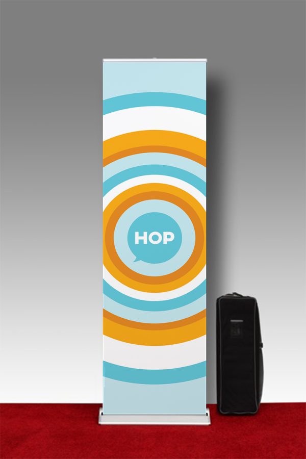 TheHop 24"x83" Retractable Banner