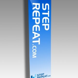 Strep Repeat 24"x83" Retractable Banner