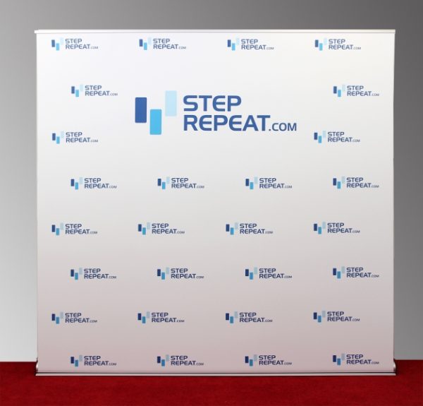 Step Repeat 8x8 Retractable Banner