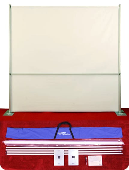 Professional Pipe and Base Banner Stand from StepRepeat.com