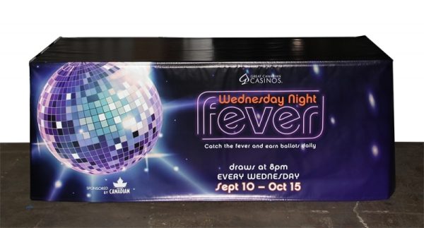 6x3 Wednesday Night Fever Custom Printed Table Cover