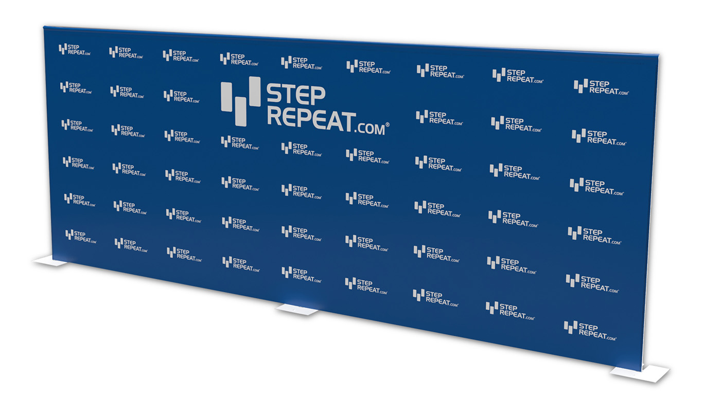 20x8 Step And Repeat Banner with Professional Pipe and base stand